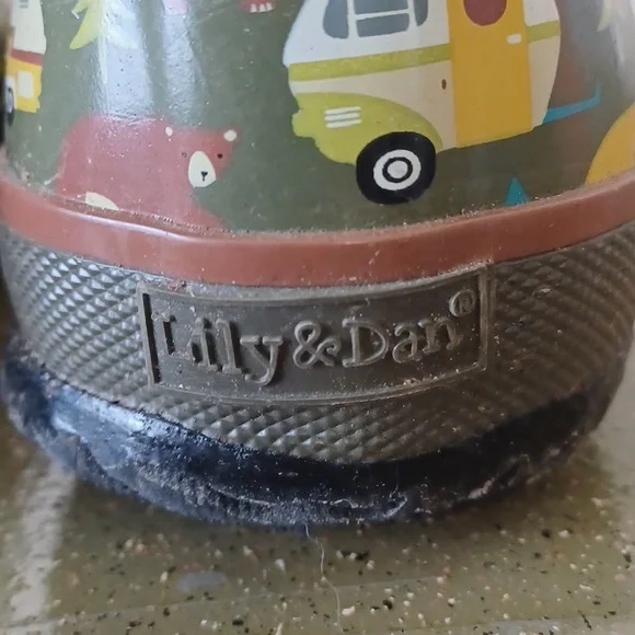 Lily & Dan- Camper Print Thick Rubber Muck/Rain Boots Insulated Youth Size 2/3 - Picture 6 of 10
